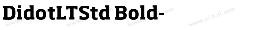 DidotLTStd Bold字体转换